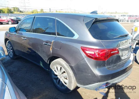 2014 Acura Mdx Technology Package из США, поврежденный, VIN 5FRYD3H45EB010305